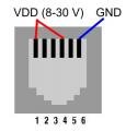 RJ12 power connector pinout